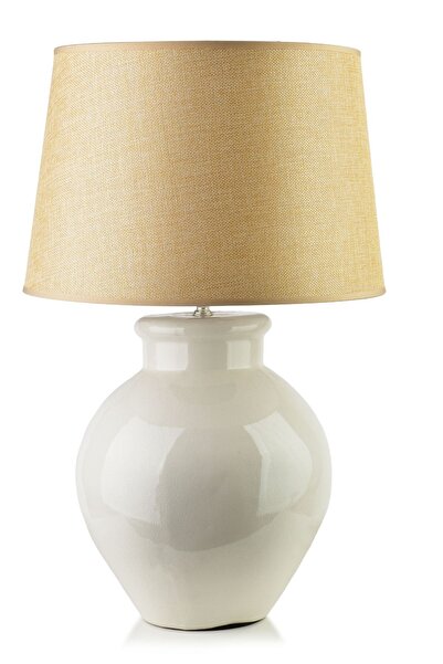MONDEX Lampă de masă ceramică Leti 28x36x56 gri 1 buc.