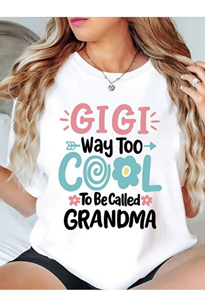 212Wear تي شيرت نسائي كاجوال بأكمام قصيرة من GIGI - طباعة "Gigi Way Too Cool ...