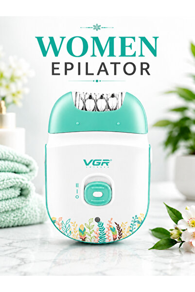 VGR Rechargeable Cordless Lady Epilator with 18 Tweezers, 2 Speeds, USB Charg...