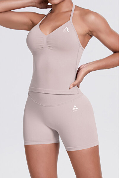 Fitskin V-σχήματος Κοντό Μπούστο σε χρώμα Ιβουάρ