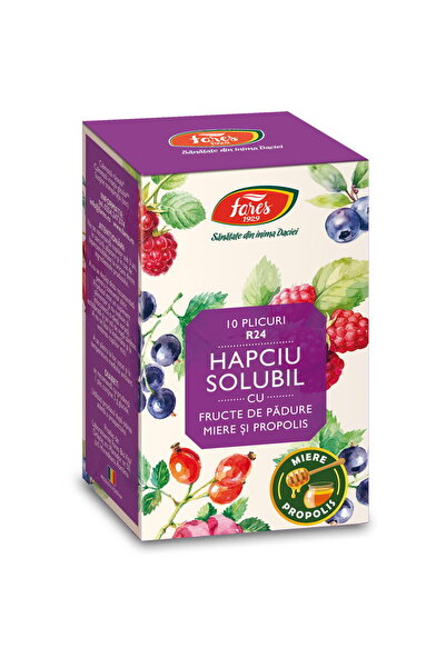 Fares Hapciu Solubil cu Fructe de Padure 10 plicuri