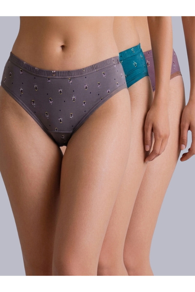 Eden By Styli Pack of 3 - Cotton Full Coverage Hipster Briefs