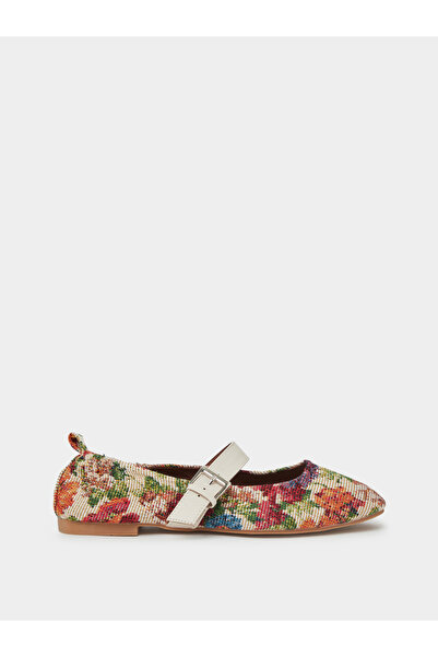 Styli Printed Ballerina Shoes