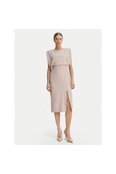 RINASCIMENTO Rochie de cocktail pentru femei CFC0127570003 Bej
