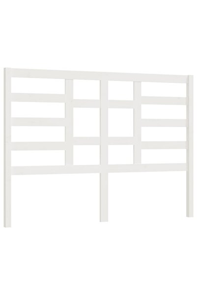 vidaxl Tăblie de pat, alb, 146x4x104 cm, lemn masiv de pin