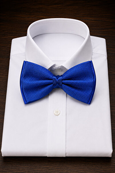 Çıkrık Saks Blue Dobby Bow Tie