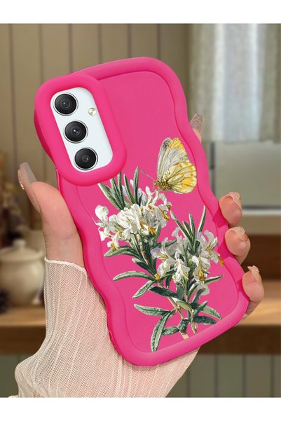 Hontinga Samsung Galaxy A34 5g Compatible Case with Camera Protection Red Sil...