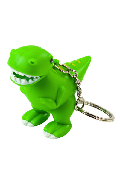 LEAN Breloc dinozaur cu lanternă LED, verde, 22100