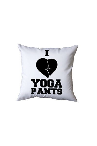 Beramussa I Love Yoga Pants Adult Pillow, Funny Gift