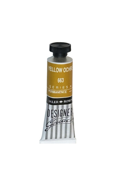 Daler Rowney ألوان الغواش - 15 مل - أصفر أوكير 663