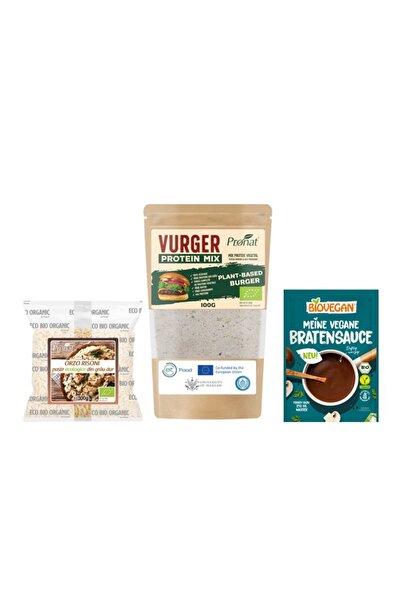 Pronat Pachet Vegan Bio Chifteluțe cu Orzo și Sos Brun – Vurger Pronat, Paste...