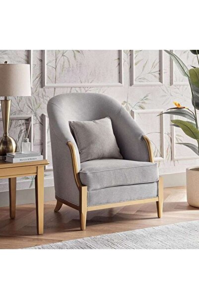 PAN HOME TOWNWOOD SINGLE SEATER SOFA - LIGHT GREY