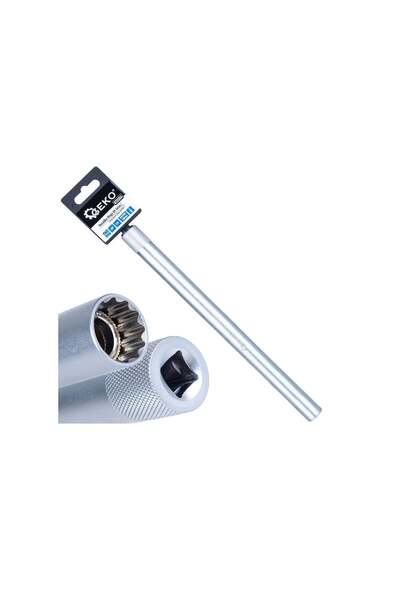 GEKO Cheie tubulară pentru bujii, 14 mm, 3/8 ", 250 mm, Cr-V, G 13504