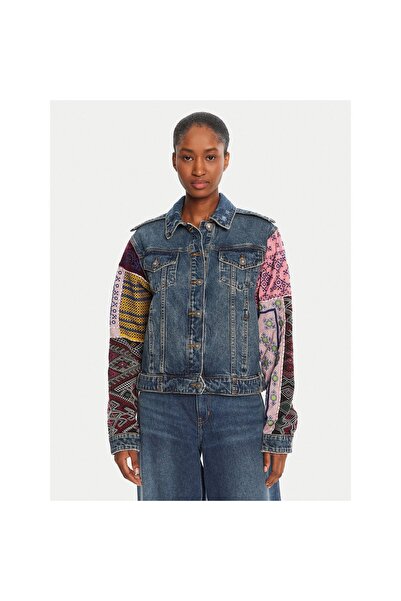 Desigual Geacă de blugi pentru femei 25WWED14 Multicolor