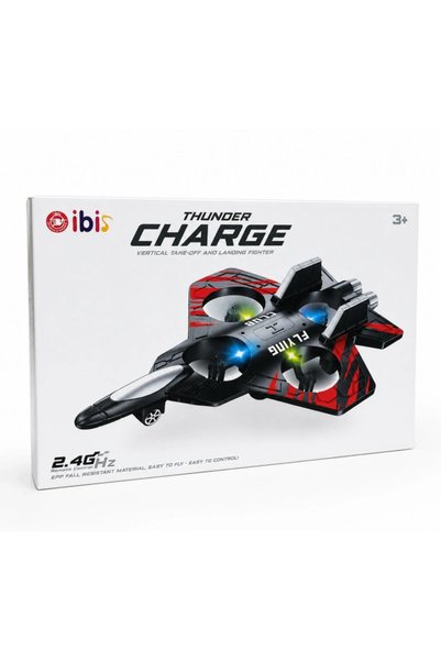 TRUST STORE Uzaktan Kumandalı Köpük Uçak 25 cm CZ01 LED Işıklı RC Drone Uçak 2.4GHz Şarjlı Takla Özellikli