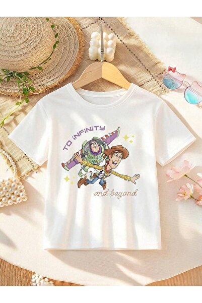 SVART WEAR تي شيرت للأطفال والمراهقين مطبوع عليه Toy Story، مصنوع من القطن بن...
