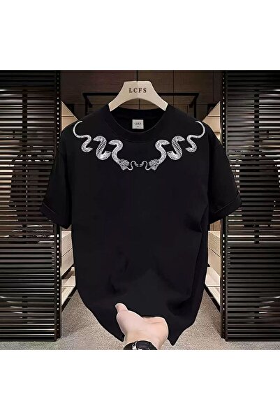 bellanova Hanan Unisex Colorful Oversize Printed T-Shirt Streetwear Comfortab...