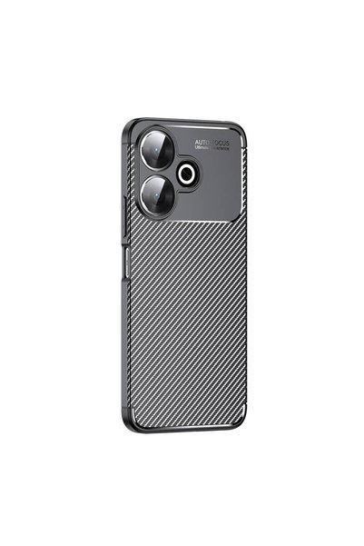 Giz Story Xiaomi Redmi 13 4g Case Carbon Look Silicone with Camera Protection...