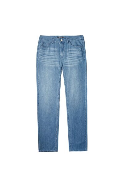 Giordano Men's Mid Rise Slim Fit Zipper Jeans