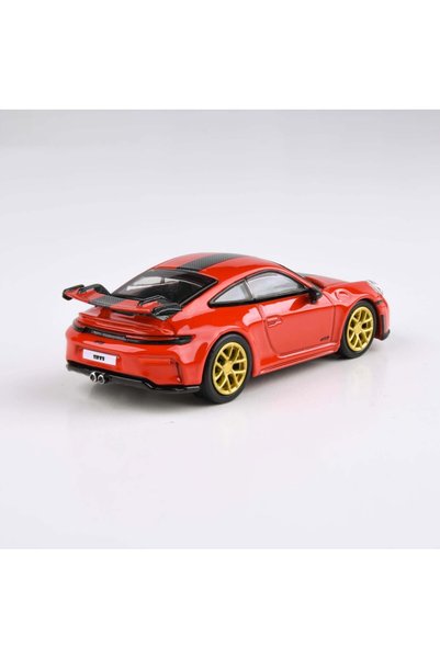 TUFY TOYS نموذج سيارة بورش 911 GT3 (992.2) طراز 2025 باللون الأحمر العسكري بمقياس 1:64