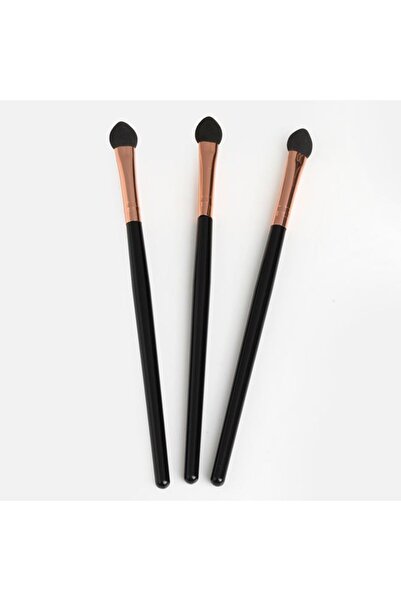 OEM Set pensule machiaj, 3 piese – aplicare completă pentru ten, ochi și retu...
