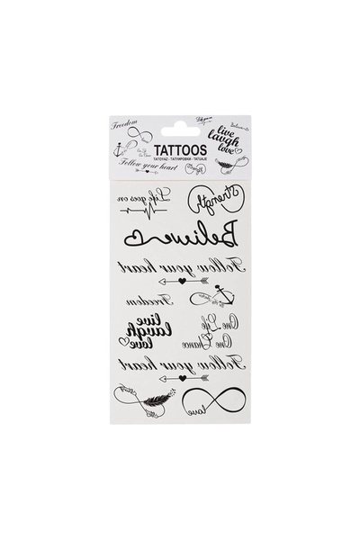 OEM Tatuaje temporare metalice autocolante, 11 bucăți – schimbare rapidă de l...