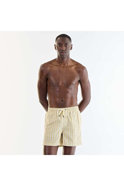 KIABI Patterned Swim Bermudas YELLOW