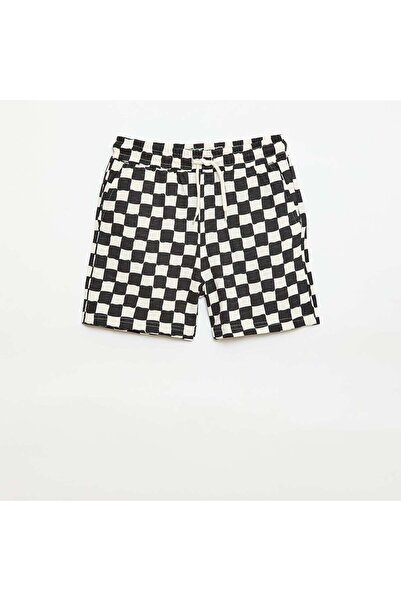 KIABI Patterned Bermuda Shorts WHITE