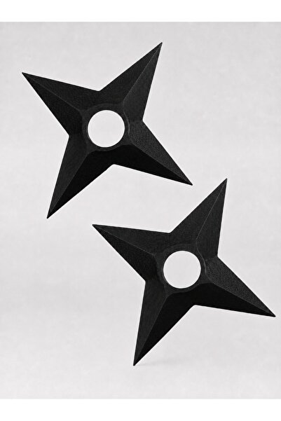 TRAGEDY Naruto - 2 Adet Shuriken Klasik Siyah Bıçak Fidget 3D Baskı Figür Pla...