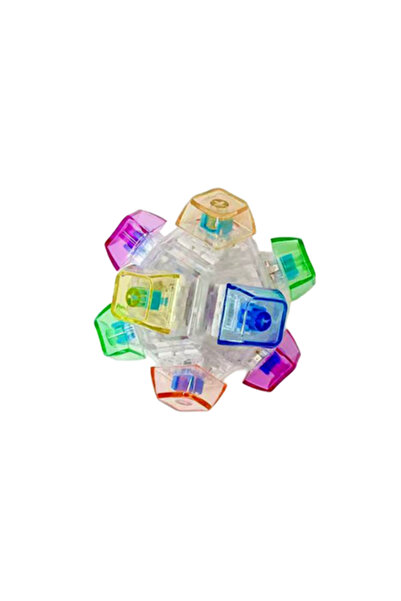 Choice14 12Keys-1PC LED Light Keyboard Keychain Fidget Toy Clickable Button S...