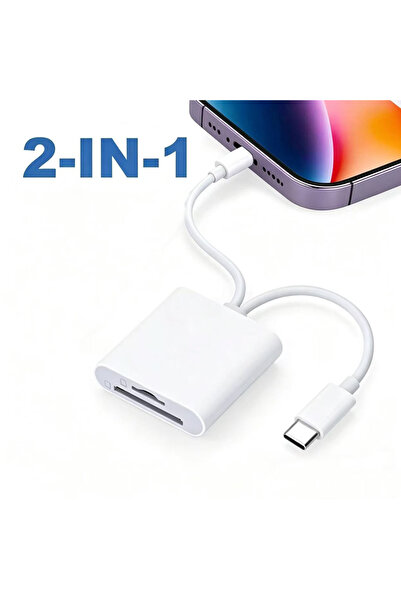 Choice1 2-in-1 2 In 1 OTG Card Reader Type C Lightning to SD TF Memory Card A...