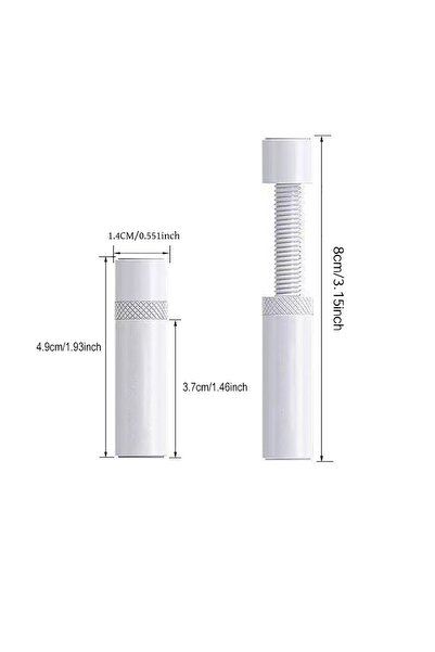 Choice5 White 49mm Aluminum GPU Holder Vertical Telescopic Rotating Stand Mag...