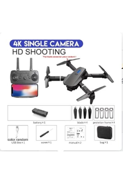 Choice4 4K Black Bag 2025 E88 Professional HD 4K RC Drone Wide Angle Camera F...