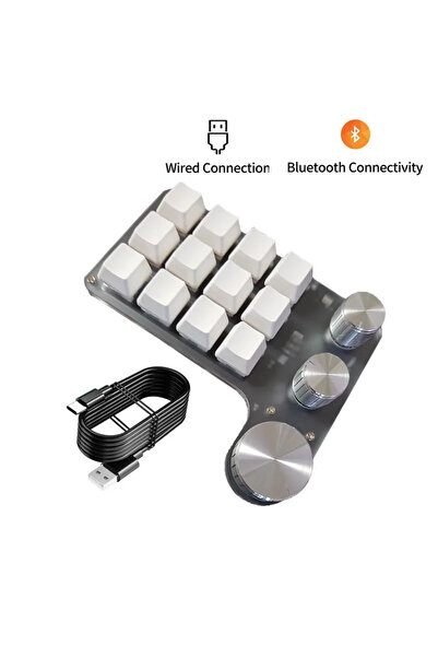 Choice3 GGBEE Red axis White BT RGB Mechanical Keyboard Macro Programming 12 ...