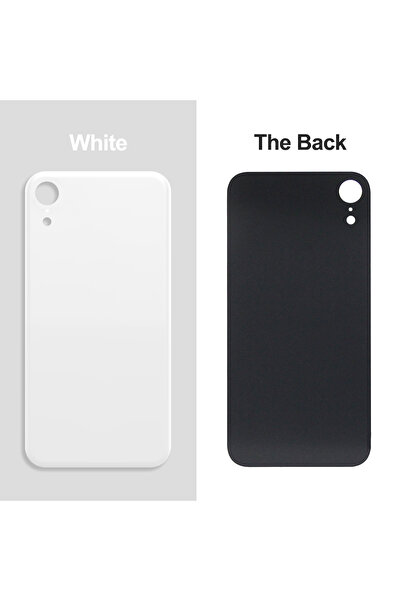 Choice3 White For iPhone XR Back Glass Replacement Battery Cover Rear Door Ho...