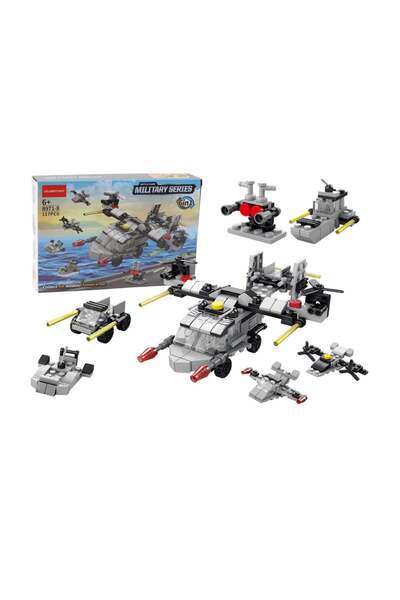 LEAN Set de construcție elicopter, 117 elemente, 21 x 15 x 5 cm, 20964