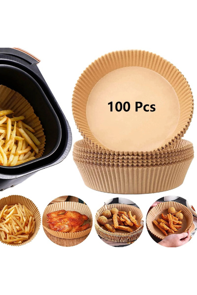 Other Air Fryer Disposable Paper Liner, 100PCS Non-stick Disposable Liners, B...
