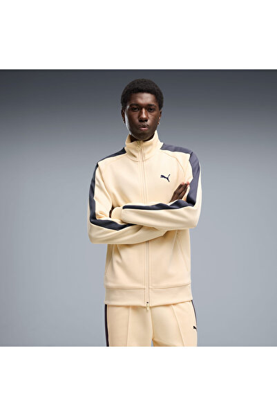 Puma T7 ALWAYS ON TRACK JACKET Erkek Günlük Ceket 62958788 Krem
