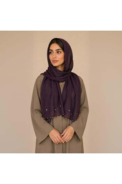 Generic Juman Voile Scarf Dark Mauve P6