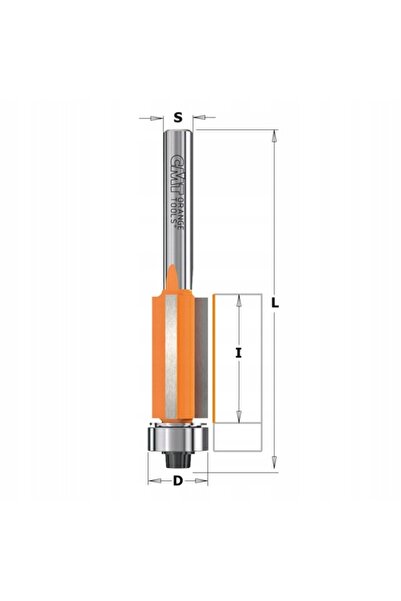 CMT Freză de laminat cu tijă, cu tăiere în jos, 6X9.5MM 706.095.11