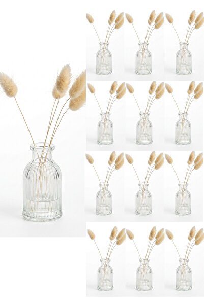 Qualitev 12 Pieces Striped Mini Vase 7.5 cm Small Decorative Vase for Coffee ...