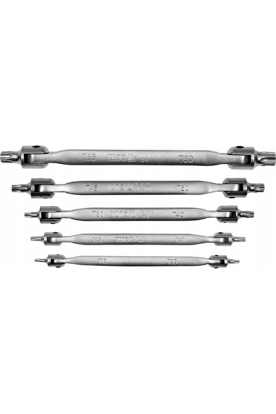 VOREL by YATO YATO Set complet de chei Torx cu articulație, 5 bucăți. T15-T60...