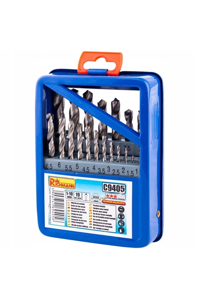 richmann Set burghie pentru metal 1-10mm 19 buc. CORONA C9405