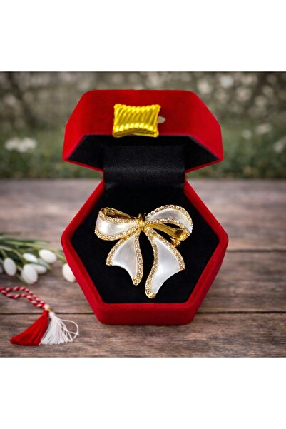 velve Brosa martisor tip funda, in cutie eleganta, argintiu