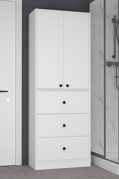 MOBİLİQUE Güneş 3 Çekmeceli 2 Kapaklı Banyo Dolabı