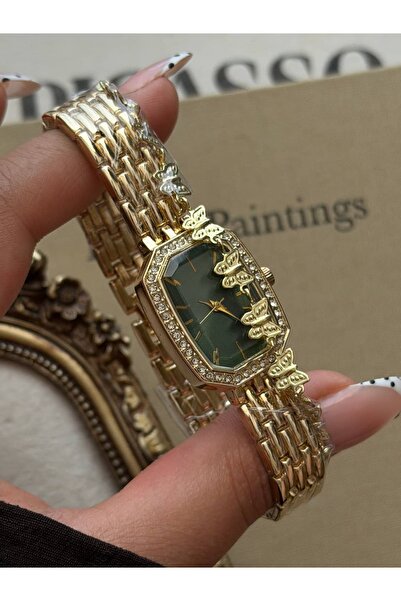 lumirajewel butterfly luxe saat | yeşil