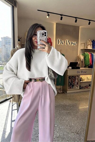 De Pose Women's Knitwear Plush Sweater