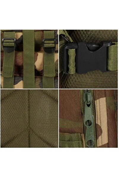 Depox Rucsac tactic militar de supraviețuire 28L DEPOX ® Camuflaj, Compartimente multiple, Sistem MOLLE