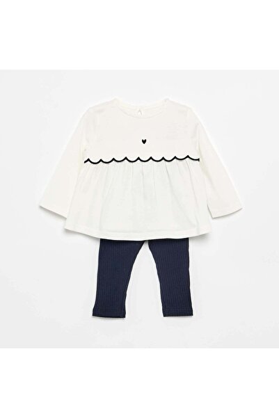 KIABI T-shirt and Leggings Set BLACK