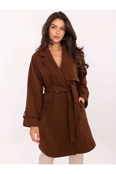 rue parıs Palton Dama, RUE PARIS, Poliester, Maneca lunga, Maro, model IT-A95...